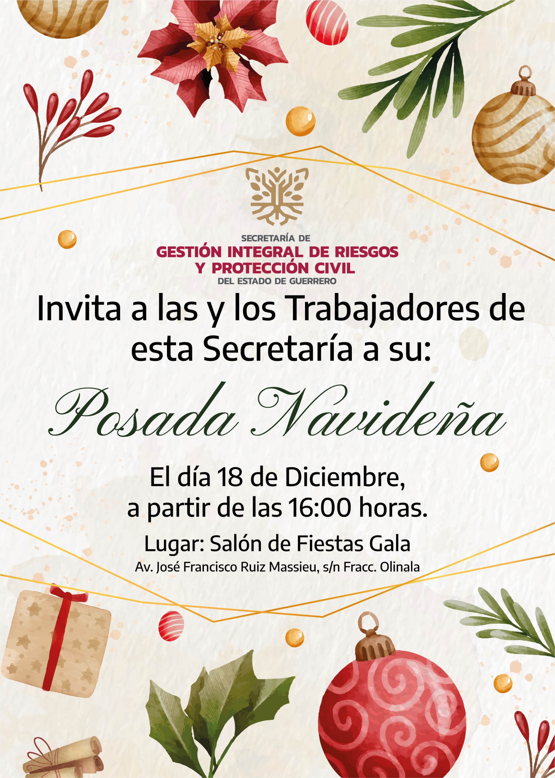 Invitación Evento Navideño